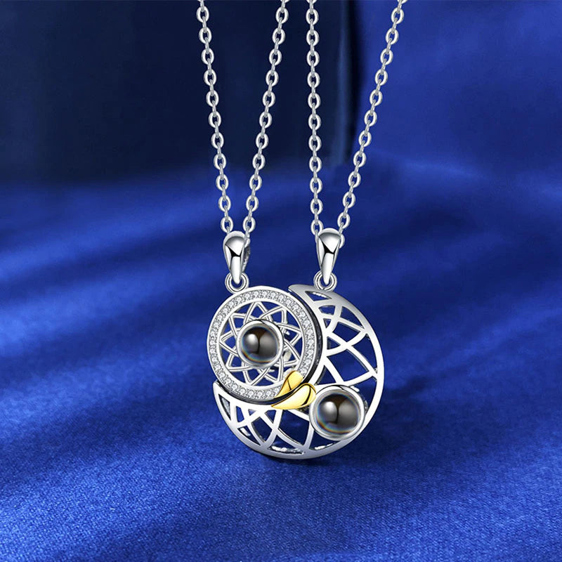 COLLAR LUJOSO DE AMOR - SOL & LUNA